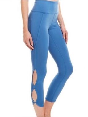 Free People Movement Infinity Leggings Blue 3/4 High Rise Cutout Women’s Medium